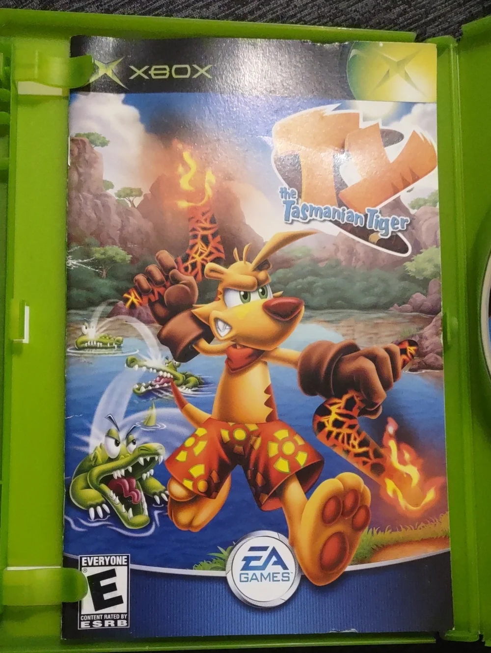TY the Tasmanian Tiger 2002 XBox (Green Case, Colorful Cover)